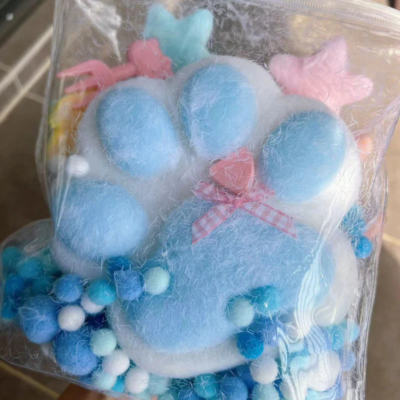 800g Super Large Flocking Ultra Soft Silicone Cat Paw Squishy Toy Handmade Toy(Color can be customized) - Image 4