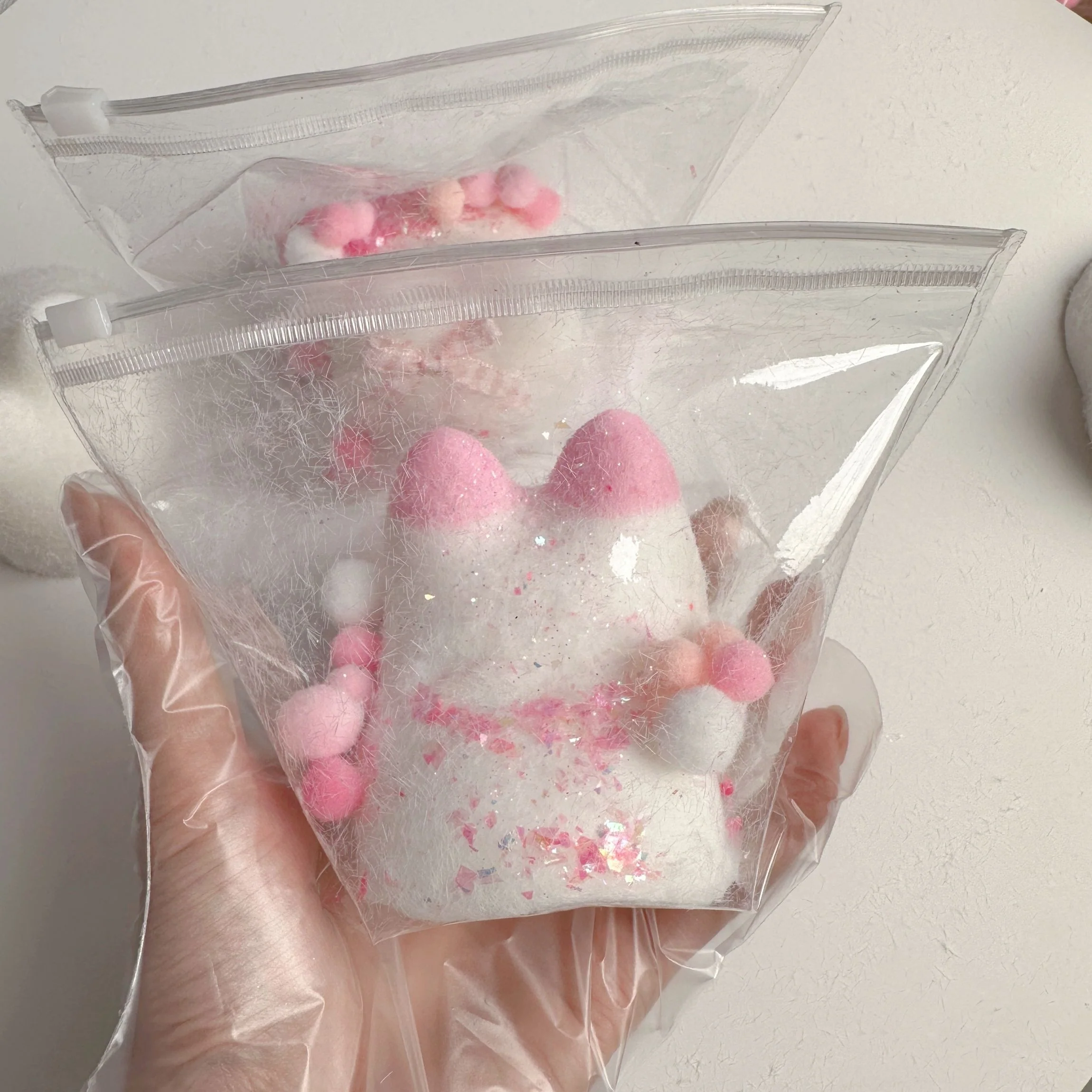 Handmade Silicone Kitty with Fur Stress Relief Squeeze Toy - Image 8