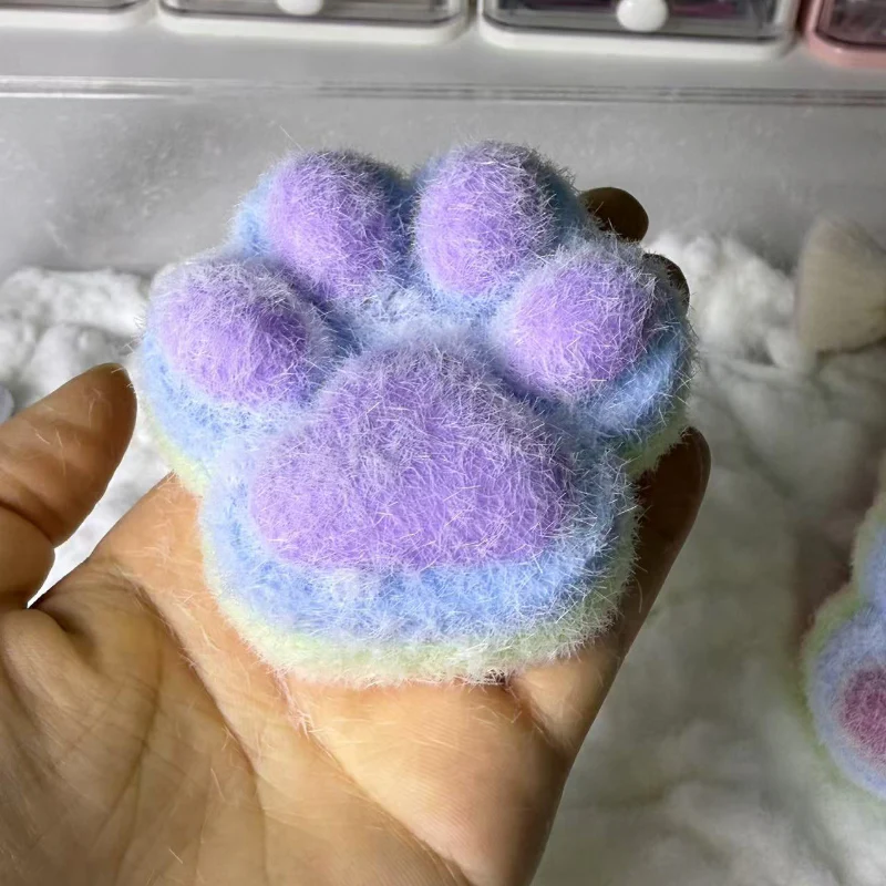 110g Handmade Silicone Squishy Rainbow Cat's Paw - Image 4