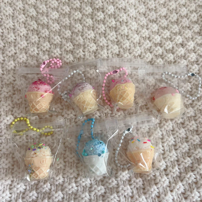 1pcs Handmade Silicone  Squishy Tiny Ice Cream(Random Color) - Image 3