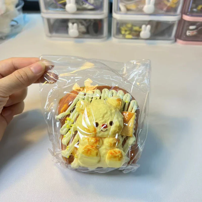 Handmade Silicone Squishy Butter Bear Toast - Image 3