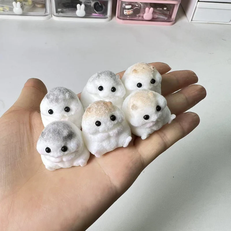 1Pcs Handmade Silicone Squishy Mini Hamster