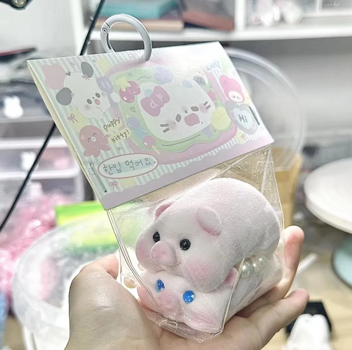 Handmade Silicone Squishy Pig Lying Down - Image 5
